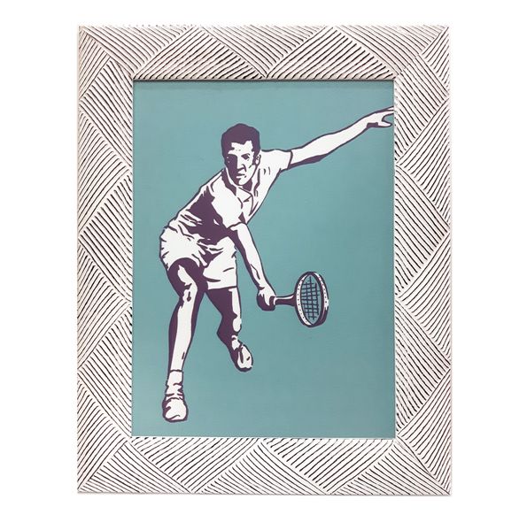 gerahmtes Poster Tennisspieler